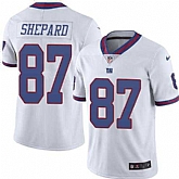 Nike Men & Women & Youth Giants 87 Sterling Shepard White Color Rush Limited Jersey,baseball caps,new era cap wholesale,wholesale hats